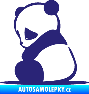 Samolepka Panda 005 levá střední modrá