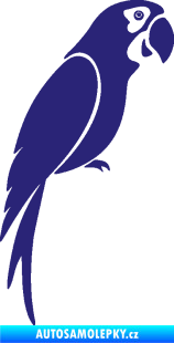 Samolepka Papoušek 009 pravá střední modrá