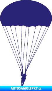 Samolepka Parašutista 002 střední modrá