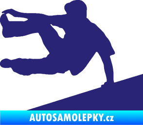 Samolepka Parkour 001 levá střední modrá