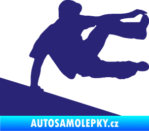 Samolepka Parkour 001 pravá střední modrá
