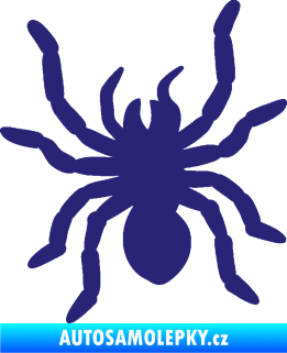 Samolepka Pavouk 014 levá střední modrá