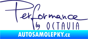 Samolepka Performance by Octavia střední modrá