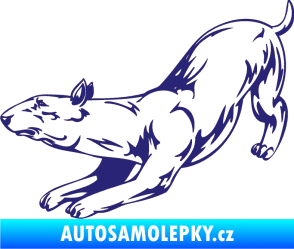 Samolepka Pes 009 levá střední modrá