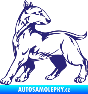 Samolepka Pes 011 levá střední modrá
