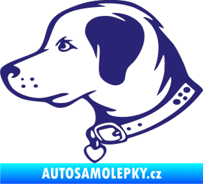 Samolepka Pes 058 levá střední modrá