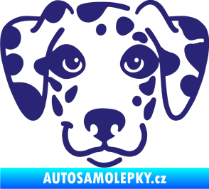 Samolepka Pes 064 Dalmatin střední modrá