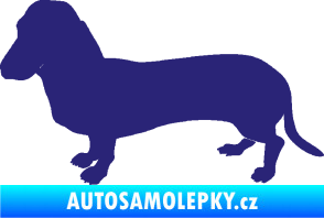 Samolepka Pes 094 levá Baset střední modrá