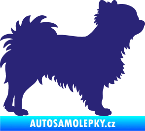 Samolepka Pes 156 pravá čivava střední modrá