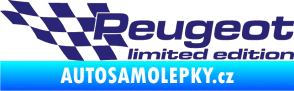Samolepka Peugeot limited edition levá střední modrá