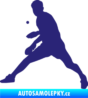 Samolepka Ping pong 002 levá střední modrá