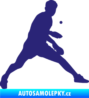Samolepka Ping pong 002 pravá střední modrá