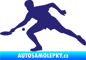Samolepka Ping pong 001 levá střední modrá