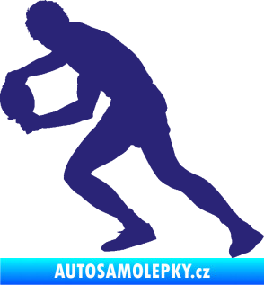 Samolepka Ping pong 004 levá střední modrá
