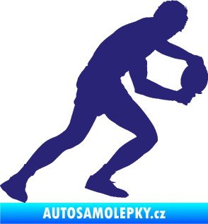 Samolepka Ping pong 004 pravá střední modrá