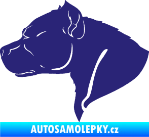 Samolepka Pitbull 004 levá střední modrá
