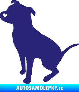 Samolepka Pitbull 005 levá střední modrá