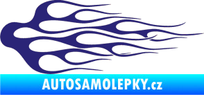 Samolepka Plameny 008 střední modrá