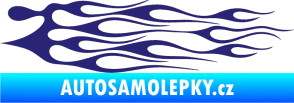Samolepka Plameny 014 střední modrá