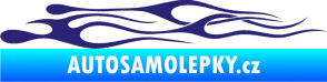 Samolepka Plameny 015 střední modrá