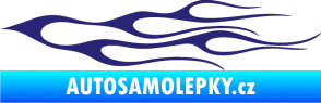 Samolepka Plameny 021 střední modrá