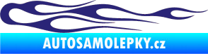 Samolepka Plameny 024 střední modrá