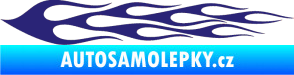 Samolepka Plameny 061 střední modrá