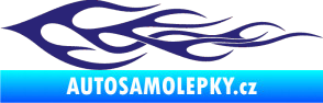 Samolepka Plameny 062 střední modrá