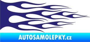 Samolepka Plameny 067 střední modrá