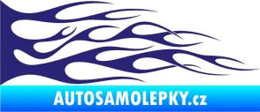 Samolepka Plameny 072 střední modrá