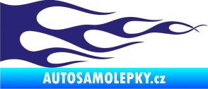 Samolepka Plameny 090 střední modrá