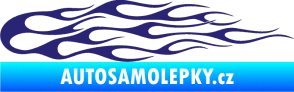 Samolepka Plameny 096 střední modrá