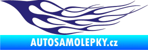 Samolepka Plameny 097 střední modrá