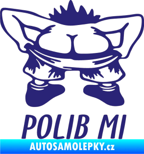 Samolepka Polib mi střední modrá