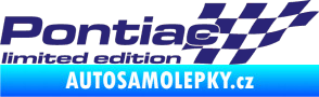 Samolepka Pontiac limited edition pravá střední modrá