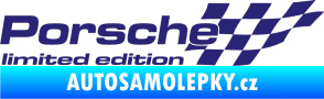 Samolepka Porsche limited edition pravá střední modrá
