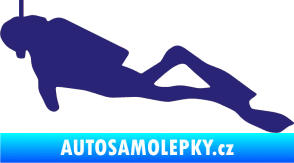 Samolepka Potápěč 009 levá střední modrá