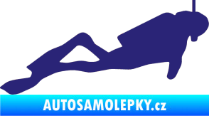 Samolepka Potápěč 009 pravá střední modrá