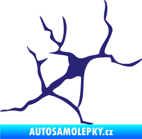 Samolepka Prasklina 004 střední modrá
