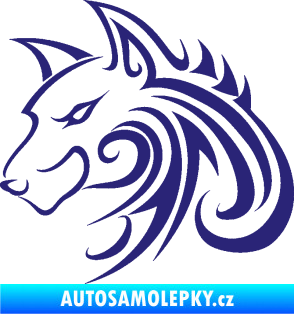 Samolepka Predator tattoo 001 levá střední modrá