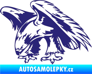 Samolepka Predators 001 levá orel střední modrá