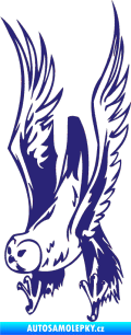 Samolepka Predators 019 levá sova střední modrá