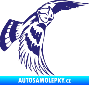 Samolepka Predators 081 pravá sova střední modrá