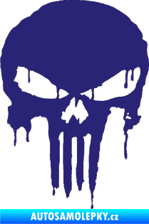 Samolepka Punisher 003 střední modrá