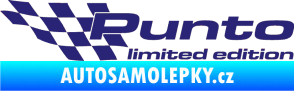 Samolepka Punto limited edition levá střední modrá