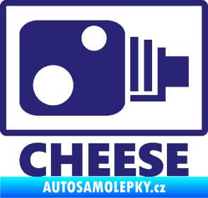 Samolepka Radar cheese střední modrá