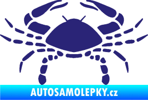 Samolepka Rak 004 střední modrá