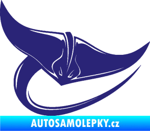 Samolepka Rejnok 001 pravá střední modrá