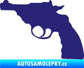 Samolepka Revolver 001 levá střední modrá