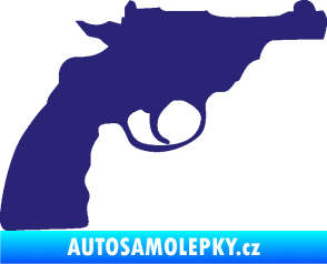 Samolepka Revolver 001 pravá střední modrá